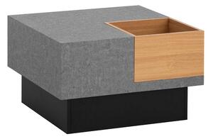 Soffbord Wohnling Betong-look fyrkantig 65 cm med förvaringsutrymme modern look -