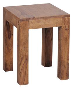 Sido bord Wohnling massivt trä 35x35cm med träben, lantlig stil Rosenträ - Rosenträ