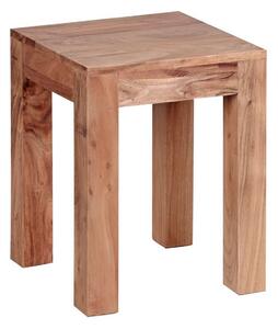 Sido bord Wohnling massivt trä 35x35cm med träben, lantlig stil Akacia - Akacia