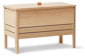 Form & Refine - A Line slagbænk 68 - Bänk - White oiled oak - L: 68 cm B: 38 cm H: 48 cm