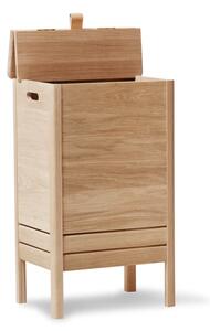 Form & Refine - A line vasketøjskurv - Tvättkorg - White oiled oak - B: 43 cm, H: 73 cm, D: 32.5 cm