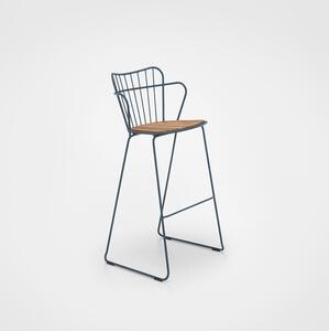 HOUE - Paon bar chair - Barstol - Midnight blue - Seating height: 78 cm