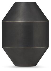 Fredericia Furniture - Hydro Vase 8210 & 8211 by Sofie Østerby - Vas - Large - Black-Oxide Brass - Ø22,5 x H30 cm