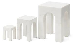 Gejst - ARKIS Bookend - Bokstöd - White - H170 x W120 x D120 mm H105 x W74 x D74 mm H65 x W46 x D46 mm