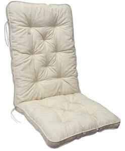 Stolskudde med ryggstöd Malmö Maxi Hög Rygg 2-pack Beige - Beige
