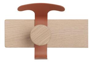 Muuto - AVAIL Coat Rack - Krokar - Oak/Copper Brown - L87,5 x W8,6 x H7 cm
