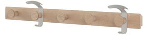Muuto - AVAIL Coat Rack - Krokar - Oak/Grey - L87,5 x W8,6 x H7 cm