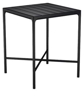 HOUE - FOUR Table - Trädgårdsbord - Black/Black Aluminium 90x90 Bar - H111 x W90 x D90 cm