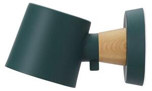 Normann Copenhagen - Rise Wall Lamp - Hardwired - Vägglampa - Petrol Green - H9,7 x L17 x Ø10 cm