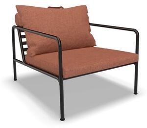 HOUE - AVON Lounge Chair - Trädgårdsstol - Rust/Black - H58 x W81 x D99 x SH39 cm