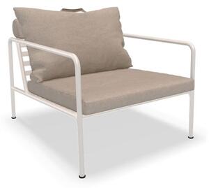 HOUE - AVON Lounge Chair - Trädgårdsstol - Ash/Muted White - H58 x W81 x D99 x SH39 cm