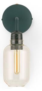 Normann Copenhagen - Amp Wall Lamp - Vägglampa - Gold / Green - W: 17 x D: 11 x H: 30 cm