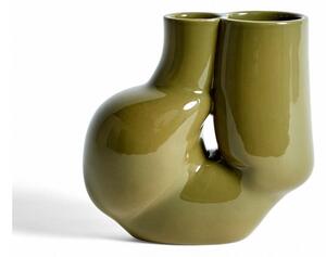 HAY - W&S Vase - Vas - Chubby Olive Green - L20 x W10,5 x H19,5 cm