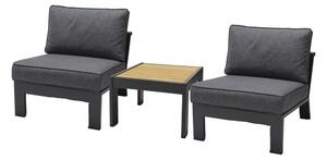 Utomhusmöbelgrupp Lifestyle Garden PALAU 2x sidostol + sidobord 60 cm -