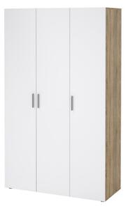 Suntia Garderob 118x201 cm - Vit/Natur
