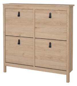 Vallvidera Skoskåp 103 cm - Rödfärgat trä