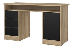 Taketo Skrivbord 55x126 cm - Natur/Svart