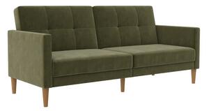 Bäddsoffa Lilly Olivgrön, Sammet - Olivgrön, Sammet