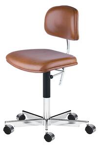 Montana - KEVI 2534U Office Chair - Kontorsstol - Silk Cognac Leather - W56 x L56 x SH 40-53 cm