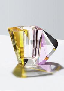 Reflections Copenhagen - Manhattan Vase - Vas - Clear/Yellow/Brown/Rose - 21,5 x 16 x 11 cm