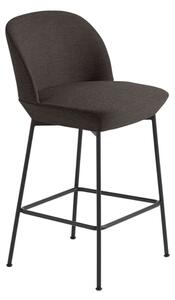 Muuto - Oslo Counter Chair - Barstol - Ocean 50 / Anthracite - H93,5 x W51 x D55 cm