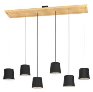 Takpendel Eglo Camarioca Svart/Trä med 5 Lampor -