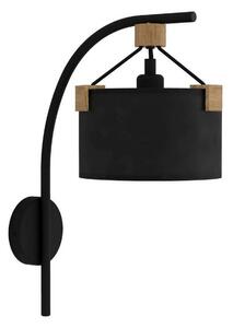 Vägglampa Eglo Potosi Svart/Trä -