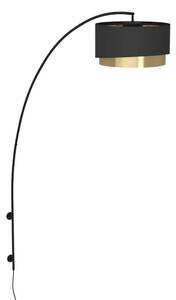 Vägglampa Eglo Manderline Svart/Mässing -