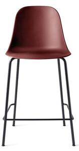 Audo Copenhagen - Harbour Side Counter Chair / Black Steel Base - Barstol - Burned Red - W52.5 x D55,5 x H102 x SH63 cm