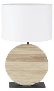 Bordslampa Eglo Contessore Rund Vit/Trä -
