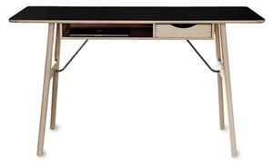 Risskov Møbelsnedkeri - RM13 Work Desk - Skrivbord - Linoleum tabletop / Oak frame - Oak drawer - L: 130 x B: 70 x H: 73 cm