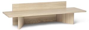 Ferm Living - Oblique Bench - Bänk - Natural Oak - W120 x H33 x D40,3 cm