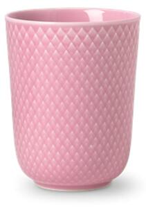 Lyngby Porcelain - Rhombe Mug 33 cl - Mugg - Rose - H: 10,5 Ø: 8,5 cm