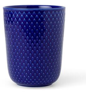 Lyngby Porcelain - Rhombe Mug 33 cl - Mugg - Dark blue - H: 10,5 Ø: 8,5 cm