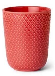 Lyngby Porcelain - Rhombe Mug 33 cl - Mugg - Koral - H: 10,5 Ø: 8,5 cm