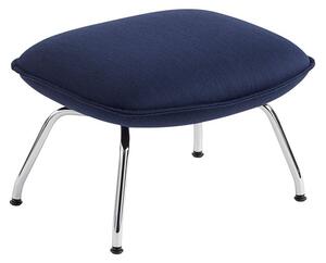 Muuto - Doze - Lounge chair and ottoman - Fåtölj - Balder 782 / Chrome - Ottoman - L: 64 x B: 52 x H: 40 cm