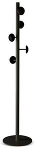 Bent Hansen - Button-Up & Hang-Up - Krokar - Hang-Up Black with 5 optional Button-Up hooks - Ø: 39 x H: 177 cm