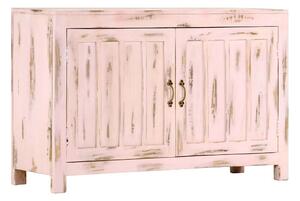 Skänk ljusrosa 110x35x70 cm massivt mangoträ - Rosa