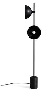 Handvärk - Studio Floor Lamp by Laura Bilde - Golvlampa - Black Base - Black Shade - H: 165 x L: 25 x D: 12,5 cm