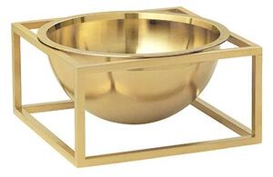 Audo Copenhagen - Kubus Centerpiece - Skål - Brass Small - 14x7 cm