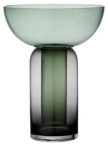 AYTM - Torus glass vase - Vas - Large - Black/Forest - Ø25 x H33 cm