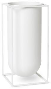 Audo Copenhagen - Kubus Vase - Vas - Nolia White - 20x20x40 cm