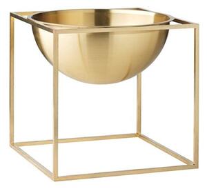 Audo Copenhagen - Kubus Bowl - Skål - Brass Large - 23 x 23 cm