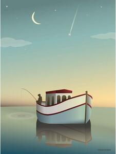 ViSSEVASSE - The Fisherman - Affisch - Fiskeren - 70x100 cm