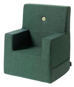 By KlipKlap - Klip Klap KK Kids Chair XL - Barnstol - Deep Green w/ Light Grey - H63 x SH23 x SD27 cm