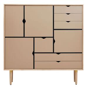 Andersen Furniture - S3 storage sideboard - Skänk - White Oiled Oak / Kashmir - W130 x D43 x H132 cm