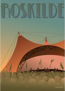 ViSSEVASSE - Roskilde - Festivalen - Affisch - Roskilde - Festivalen - 14,8 X 21 (A5)