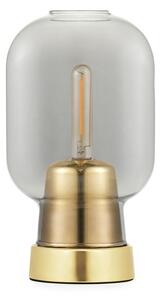 Normann Copenhagen - Amp Table Lamp - Bordslampa - Smoke / Brass - Ø: 14 x H: 26,5 cm