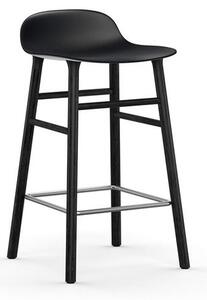 Normann Copenhagen - Form Barstool 65 cm Wood - Barstol - Black / Black Oak - H77 x W43 x D42,5 x SH65 cm