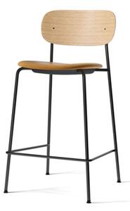 Audo Copenhagen - Co Counter Chair - Barstol - Black Steel / Black Oak / Dakar 0842 - H: 94,5 x SH: 65,5 x W: 49,4 x D: 48,2 cm